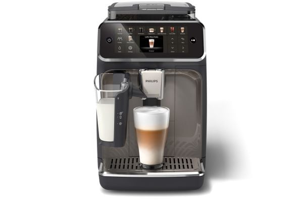 Philips 5500 series Helautomatisk espressomaskin EP5549/70 LatteGo, Espressomaskin, 1,8 L, Kaffebønner, Innebygd kvern, 230 W, Svart, Sølv