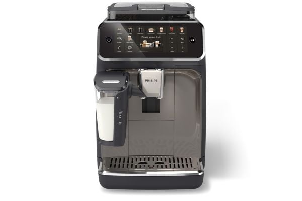 Philips 5500 series Helautomatisk espressomaskin EP5549/70 LatteGo, Espressomaskin, 1,8 L, Kaffebønner, Innebygd kvern, 230 W, Svart, Sølv