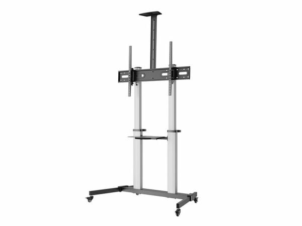 Equip 650631, 2,54 m (100"), 200 x 200 mm, 1000 x 600 mm, -10 - 5°, Aluminium, Plast, Rustfritt stål, Sort
