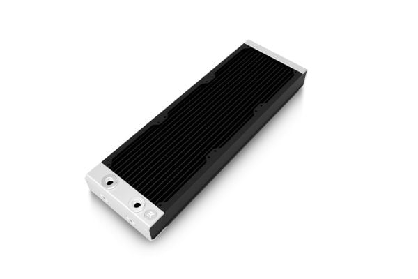 EK Water Blocks EK-Pro QDC, Vannblokk + Bakplate, 12 cm, Sort, Rustfritt stål