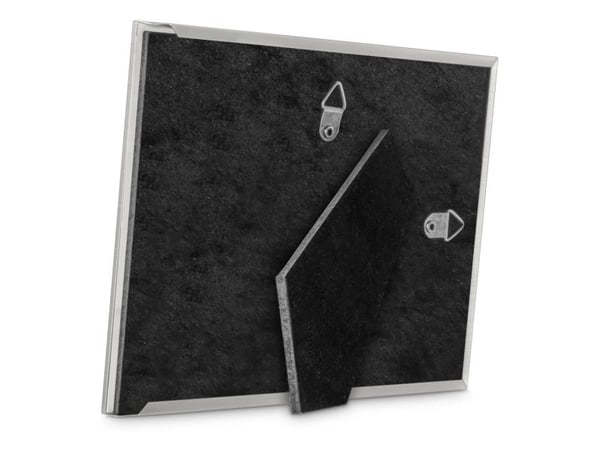 Hama 00057827, Enkel bilderamme, Aluminium, Glass, Velvet (kamera etui), Svart, Grå, Bord, Vegg, 10 x 15 cm, Rektangulær