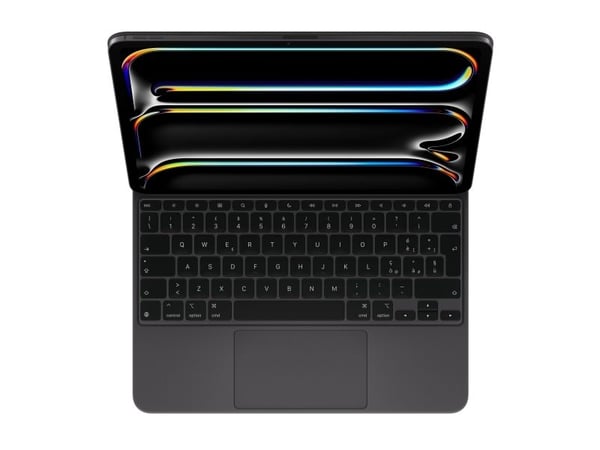 Apple Magic Keyboard - Tastatur og folioveske - med styrepute - bakbelysning - Apple Smart connector - QWERTY - Italiensk - svart
