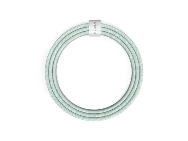 PURO PUCCCFABK415MTGRN, 1,5 m, USB C, USB C, USB 2.0, 0,48 Gbit/s, Grønn