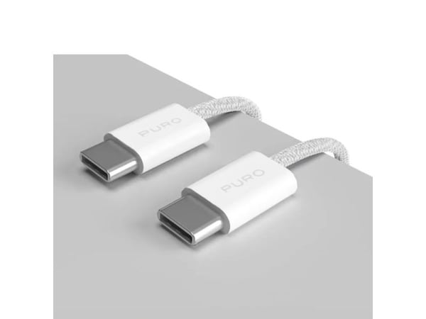 PURO PUCCCFABK415MTWHI, 1,5 m, USB C, USB C, USB 2.0, 0,48 Gbit/s, Hvit