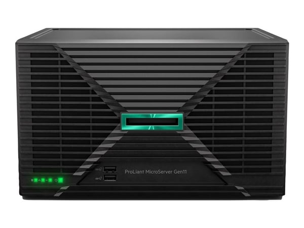 HPE ProLiant MicroServer Gen11 - Server - ultramikrotårn 1-veis - 1 x Xeon E-2414 / inntil 4.5 GHz - RAM 16 GB - SATA - ikke-driftsutskiftbar 3.5" ...