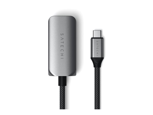 Satechi ST-AE25M, USB Type-C, RJ-45, Mies, RJ-45, Hopea, Kannettava tietokone