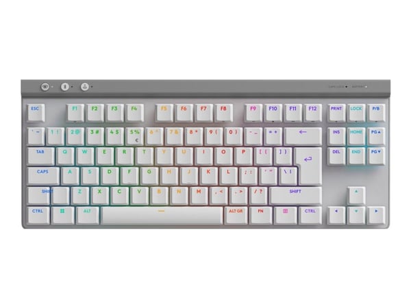 Logitech G G515 - Näppäimistö - LIGHTSPEED - TKL - taustavalaistu - langaton - 2,4 GHz, Bluetooth, USB - QWERTY - US International - avainliitin: G...