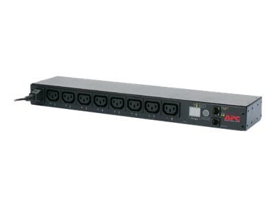 APC Switched Rack PDU AP7920B - Strømfordelingslist - AC 200/208/230 V - 2300 VA - Ethernet - inngang: IEC 60320 C14 - utgangskontakter: 8 (power I...