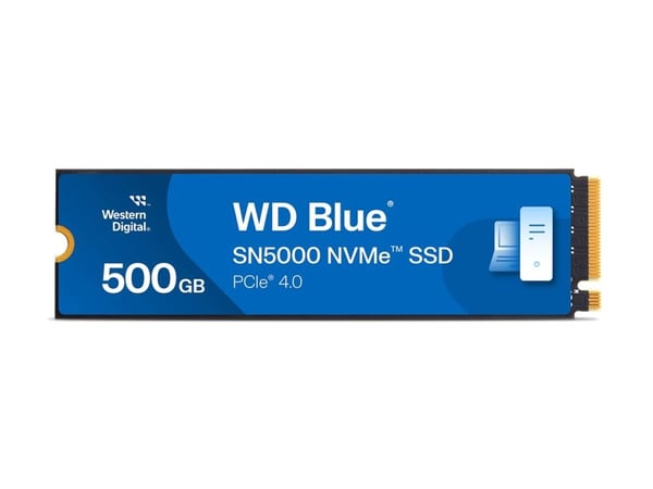 WD Blue SN5000 WDS500G4B0E - SSD - 500 GB - intern - M.2 2280 - PCIe 4.0 x4 (NVMe)