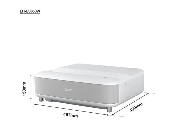 Epson EH-LS650W Full HD-projektor /3600Lm/16:9/2500000:1, vit Epson