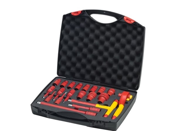 Wiha 43024, 10,11,12,13,14,17,19,22,24,27,32 mm, 16 stykker, Rød, Gult, Rød, Gult, 4,22 kg