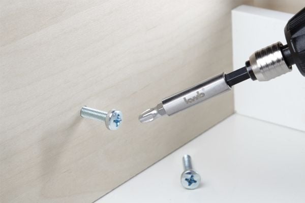 kwb 121001, 3 stykker, Kors, Philips, PH 1, Stål, 25 mm, 25,4 / 4 mm (1 / 4")