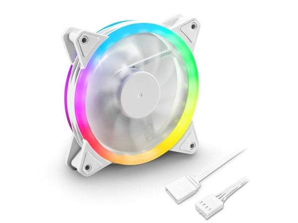 Sharkoon Shark Blades PWM, Vifte, 12 cm, 400 RPM, 1400 RPM, 94,8 m³/t, Hvit
