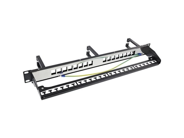 InLine 76822B, Sort, 1U, Case, Tyskland