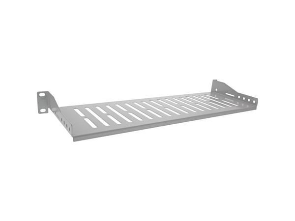 InLine 19114B, hylly, harmaa, SPCC, 10 kg, 1U, -40 - 85 °C