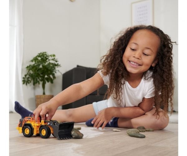 Majorette Volvo Wheel Loader, Hjullaster, 3 år, AAA, Metall, Plast, Sort, Gult
