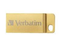 Verbatim Metal Executive - USB flash-enhet - 64 GB - USB 3.0 - guld