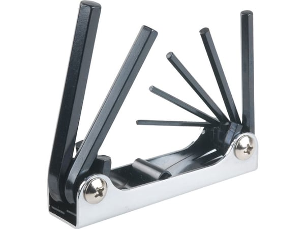 kwb 147280, Foldende hex-nøkkelsett, 7 stykker, Stål