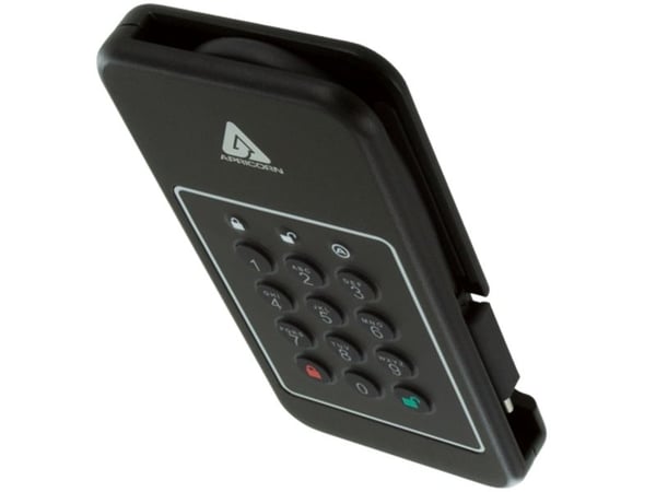 Apricorn Aegis NVX - SSD - kryptert - 2 TB - ekstern (bærbar) - NVMe - USB 3.2 Gen 2 (USB-C kontakt) - 256-bit AES-XTS - TAA-samsvar