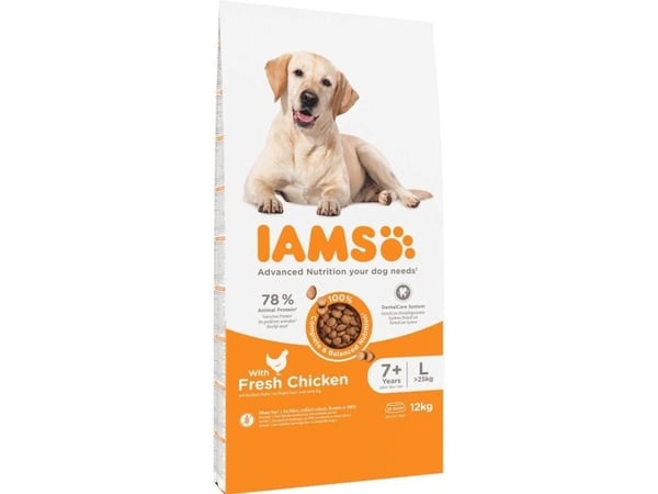 Iams Vitality Dog Senior Large Chicken 12 kg