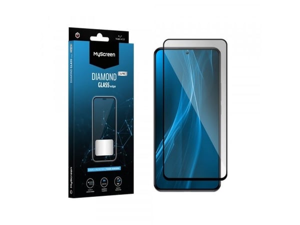 MyScreen DIAMOND GLASS LITE edge FULL GLUE beskyttelsesglass sort til Apple iPhone 13/13 Pro 6.1"