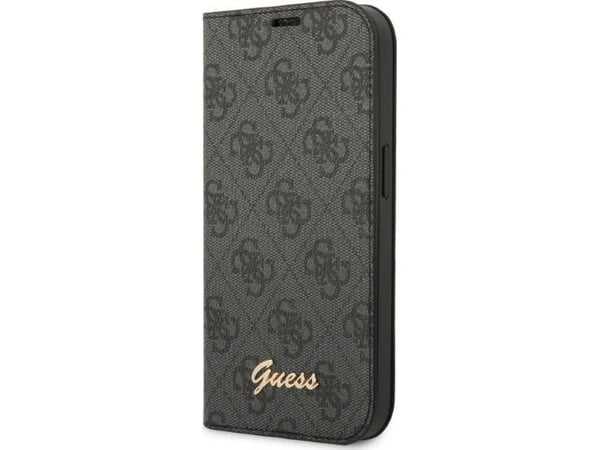Guess GUBKP14XHG4SHK iPhone 14 Pro Max 6.7" black/black book 4G Vintage Gold Logo