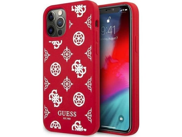 Guess GUHCP12LLSPEWRE iPhone 12 Pro Max 6,7" czerwony/red hard case Peony Collection