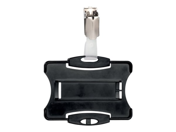 DURABLE - Kortholder - for 54 x 85 mm - klips - svart (en pakke 25)
