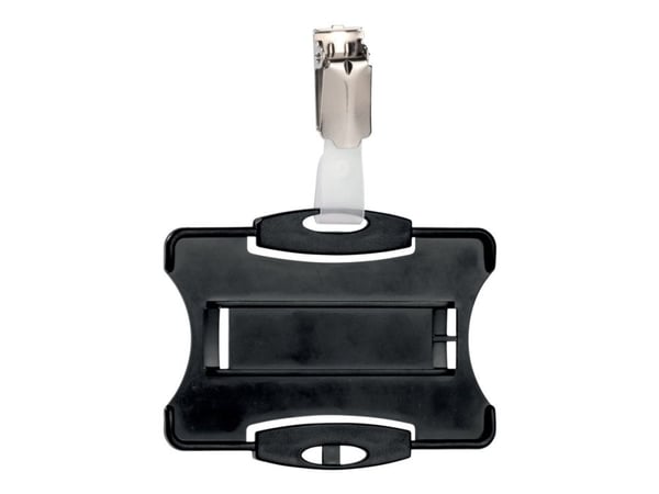 DURABLE - Kortholder - for 54 x 85 mm - klips - svart (en pakke 25)
