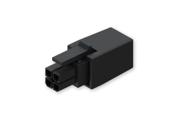 Teltonika - Elkontakt - 4 stiftkontakt (hane) - 250 V - 5 A - fosforbrons-/mässingskontakter - för Teltonika RUT200, RUT956