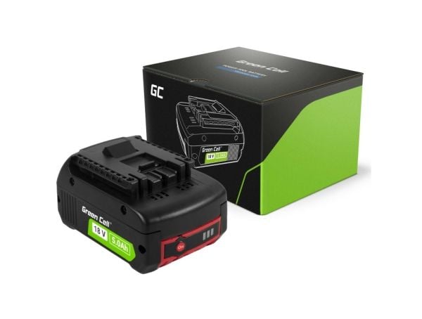 Green Cell Green Cell Battery for Bosch 18V 5Ah Power Tools erstatningsbatteri GBA 1600A002U5
