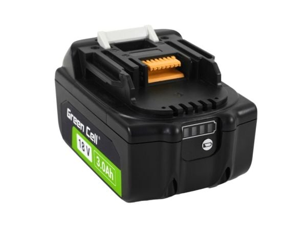 Green Cell PTMA18V3, Batteri, Lithium-Ion (Li-Ion), 3 Ah, 18 V, Makita, Drill, Multi-verktøy, Elektrisk skrutrekker, Rotasjons hammer, Sandpapir ho...