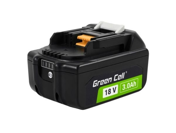 Green Cell PTMA18V3, Batteri, Lithium-Ion (Li-Ion), 3 Ah, 18 V, Makita, Drill, Multi-verktøy, Elektrisk skrutrekker, Rotasjons hammer, Sandpapir ho...