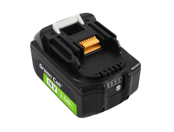 Green Cell PTMA18V3, Batteri, Lithium-Ion (Li-Ion), 3 Ah, 18 V, Makita, Drill, Multi-verktøy, Elektrisk skrutrekker, Rotasjons hammer, Sandpapir ho...