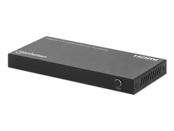 Manhattan 208369, HDMI, 4x HDMI, 3840 x 2160 piksler, sortering, plast, 4K Ultra HD