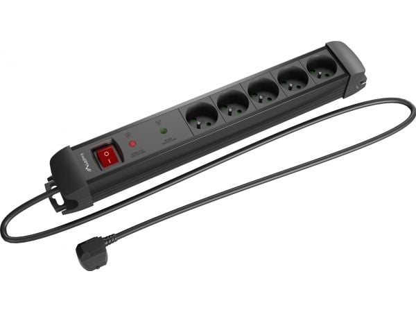 LANBERG PISTORASIA SP1 5M 5X 230V EN MUSTA