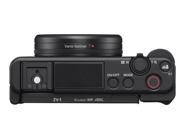Sony ZV-1 - Digitalkamera - kompakt - 20.1 MP - 4 K / 30 fps - 2.7x optisk zoom - ZEISS - Wireless LAN - svart