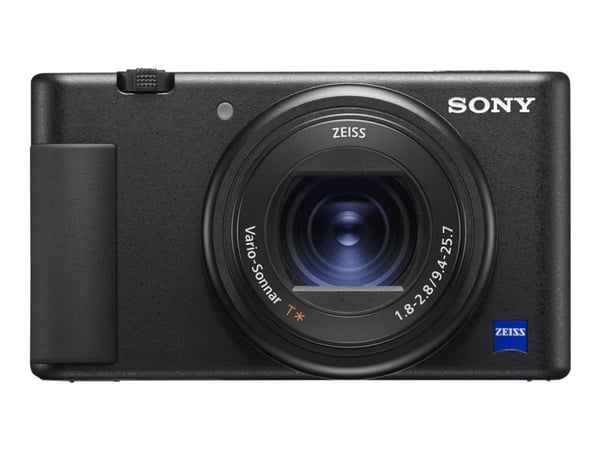 Sony ZV-1 - Digitalkamera - kompakt - 20.1 MP - 4 K / 30 fps - 2.7x optisk zoom - ZEISS - Wireless LAN - svart