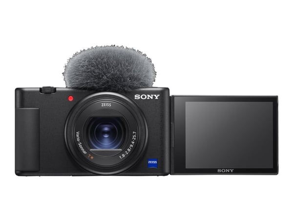 Sony ZV-1 - Digitalkamera - kompakt - 20,1 MP - 4K / 30 fps - 2,7x optinen zoom - ZEISS - Langaton LAN - lajittelu - lajittelu