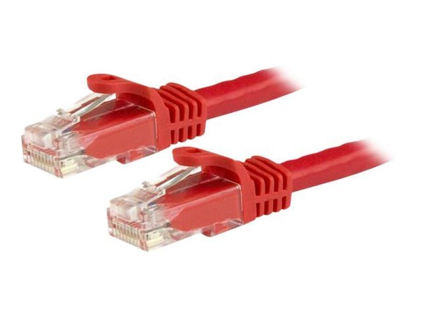 Startech 50cm CAT6 Ethernet Cable, 10 Gigabit Snagless RJ45 650MHz 100W PoE Patch Cord, CAT 6 10GbE UTP Network Cable w/Strain Relief, Red, Wiring ...