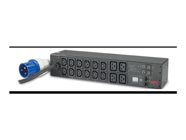 APC Metered Rack PDU AP7822B - Kraftdistributionsenhet (kan monteras i rack) - AC 200/208/230 V - ingång: IEC 60309 32A - utgångskontakter: 16 (pow...