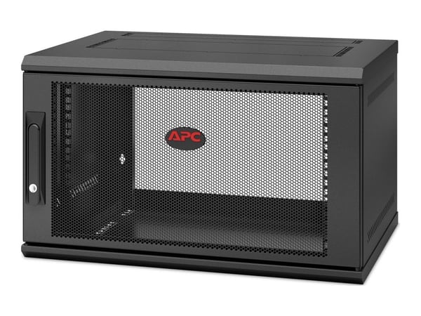APC NetShelter WX AR106SH4 - Skap - veggmonterbar - svart - 6U - 19"