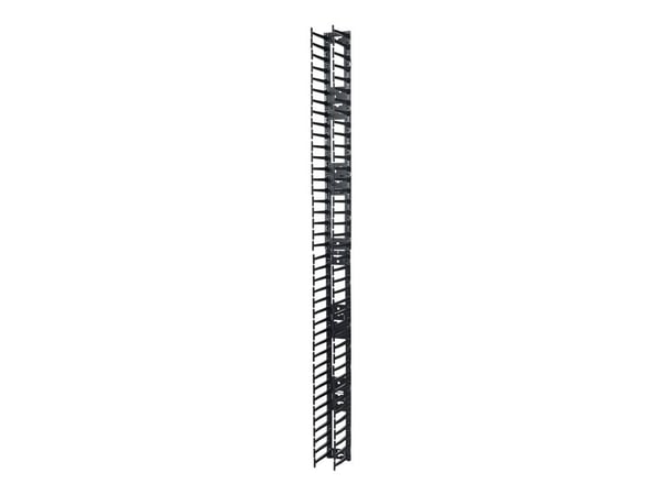 APC - Rack-kabelføringssett - svart - 42U - TAA-samsvar (en pakke 2) - for P/N: SMTL2K2RM2UCLNC, SMTL3KRM2UCLNC, SRT5KRMXLT-A, SRT6KRMXLT-A, SRT8KR...