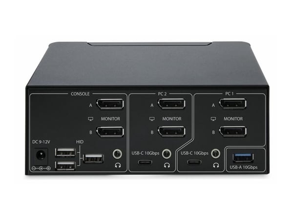 StarTech.com P2CDD143-KVM-SWITCH, 7680 x 4320 pikseliä, 8K Ultra HD, 36 W, musta
