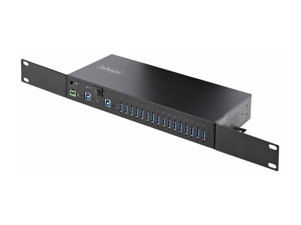 StarTech.com S5G16AINDS-USB-A-HUB, 2 x USB 3.2 Gen 1 (3.1 Gen 1) Type-B, USB 3.2 Gen 1 (3.1 Gen 1) Type-A, 5000 Mbit/s, musta, Terästä, 15 kV