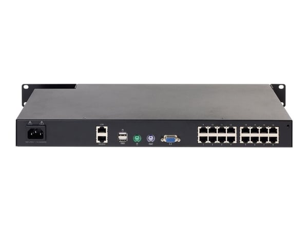APC KVM1116R - KVM-kytkin - 1 lokalbruger - 1 IP-bruger - monterbar på stativ - for P/N: SMTL1000RMI2UC, SMX1000C, SMX1500RM2UC, SMX1500RM2UCNC, SM...