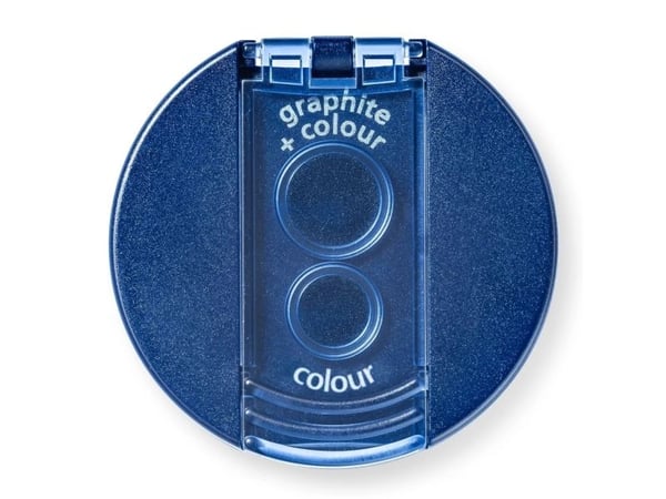 STAEDTLER Noris Club - Blyantspisser med beholder - 2 hull - metall, polystyren