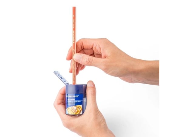 STAEDTLER Noris Club - Blyantspisser med beholder - 2 hull - metall, polystyren
