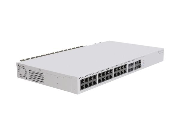 MikroTik CRS326-4C+20G+2Q+RM - Switch - L3 - 20 x 2.5GBase-T + 4 x combo 2,5/10 Gigabit SFP+ + 2 x 40 Gigabit QSFP+ - stasjonær, rackmonterbar