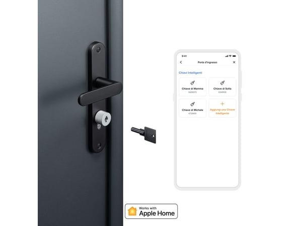 Netatmo NDL-EC, Smartdørlås, Nøkkel, Nøkkelløs, Sort, Grå, Android, iOS, AAA, 4 stykker